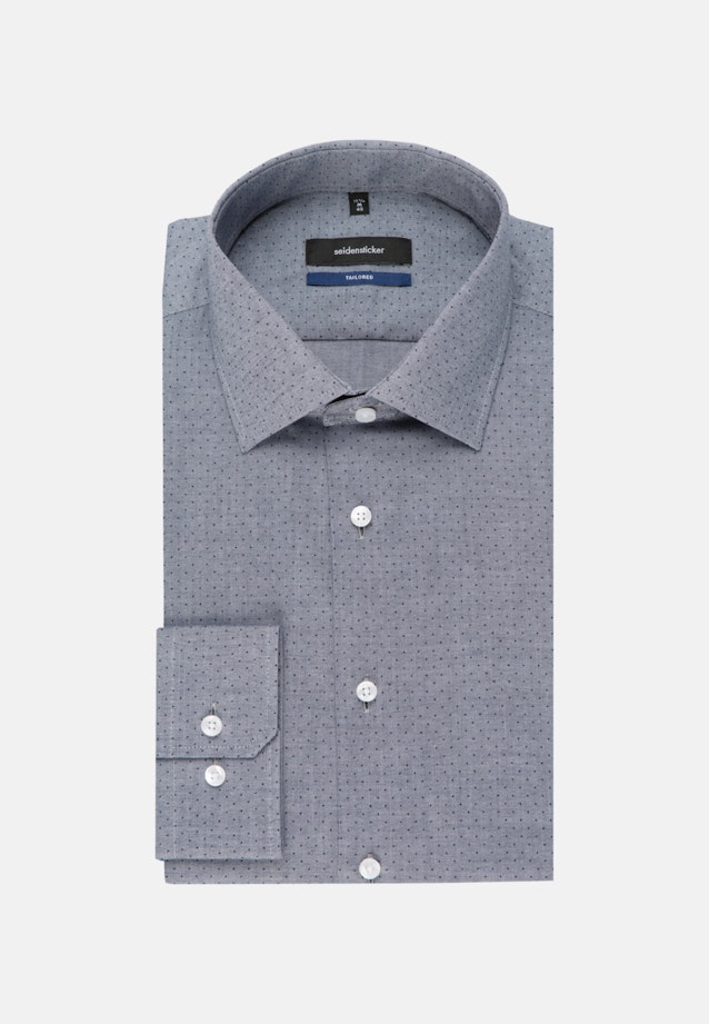 Shaped Business Hemd Druck in Grau |  Seidensticker Onlineshop