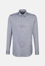 Shaped Business Hemd Druck in Grau |  Seidensticker Onlineshop