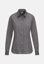 Non-iron Fil a fil Shirt Blouse in Grey |  Seidensticker Onlineshop