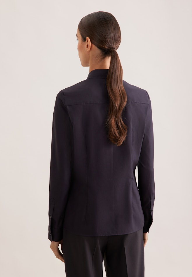 Hemdbluse mit Abnähern regular fit in Black | Seidensticker online shop