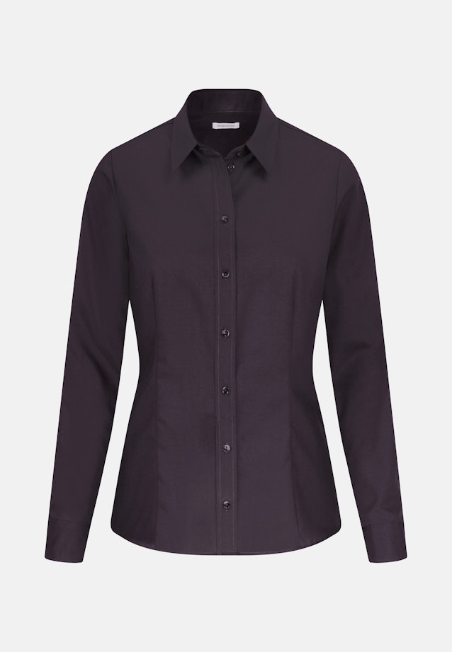 Hemdbluse mit Abnähern regular fit in Schwarz |  Seidensticker Onlineshop