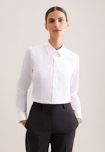 Hemdbluse mit Abnähern regular fit in Weiß |  Seidensticker Onlineshop