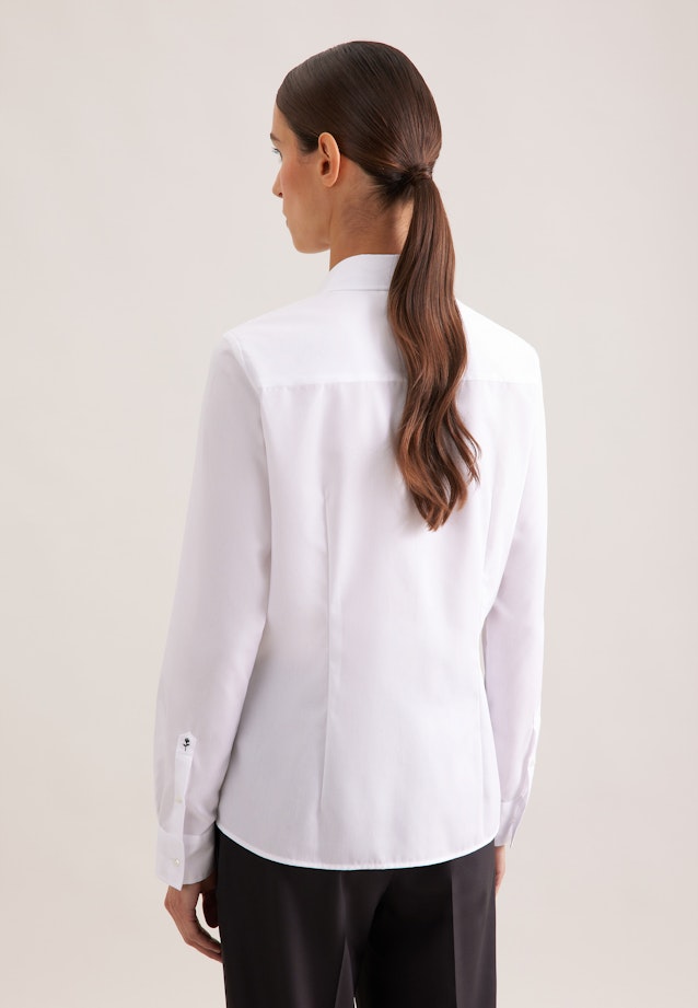 Hemdbluse mit Abnähern regular fit in Weiß |  Seidensticker Onlineshop