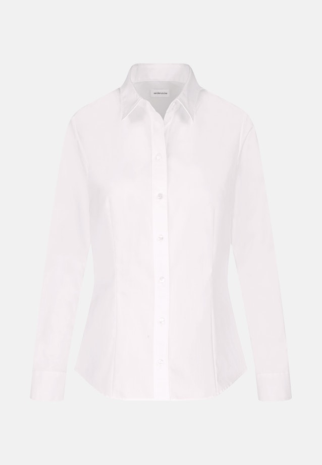Hemdbluse mit Abnähern regular fit in Weiß |  Seidensticker Onlineshop