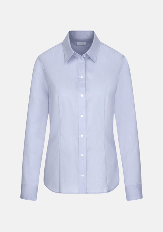 Non-iron Fil a fil Shirtblouse in Lichtblauw |  Seidensticker Onlineshop
