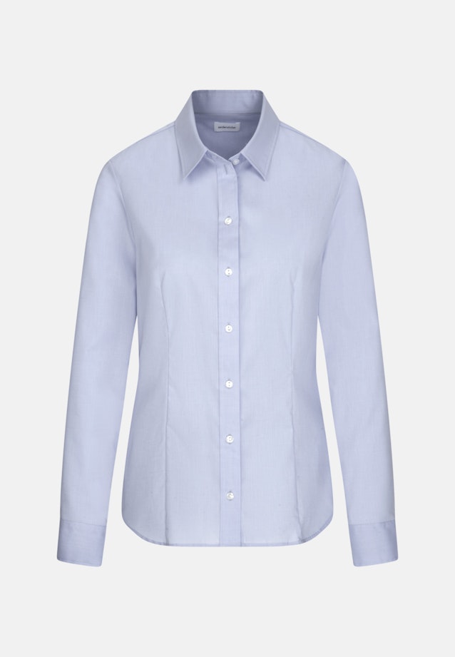 Non-iron Fil a fil Shirtblouse in Lichtblauw |  Seidensticker Onlineshop