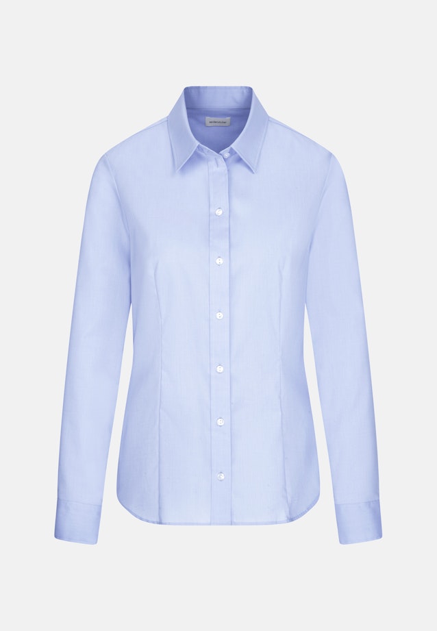 Hemdbluse mit Abnähern regular fit in Hellblau |  Seidensticker Onlineshop
