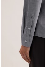 Hemdbluse mit Abnähern regular fit in Grau |  Seidensticker Onlineshop