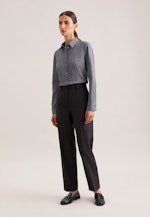 Hemdbluse mit Abnähern regular fit in Grau |  Seidensticker Onlineshop