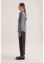 Hemdbluse mit Abnähern regular fit in Grau |  Seidensticker Onlineshop