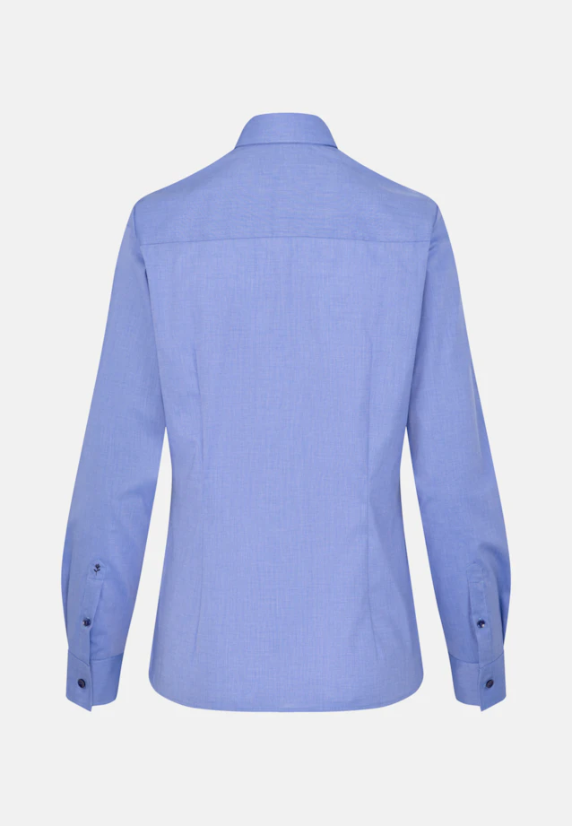 Hemdbluse mit Abnähern regular fit in Mittelblau |  Seidensticker Onlineshop