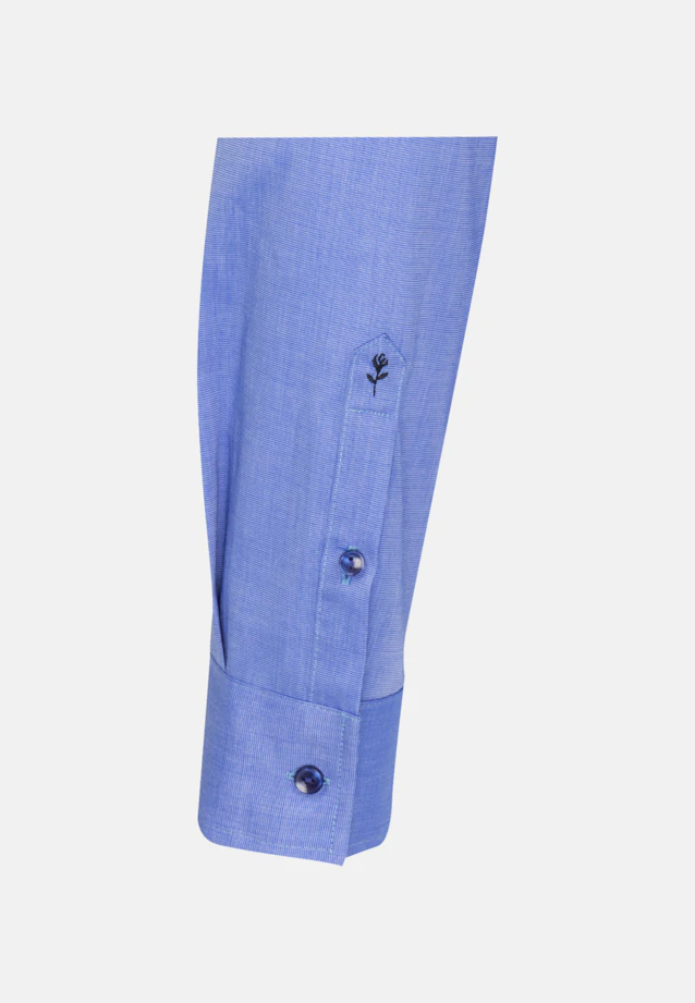 Hemdbluse mit Abnähern regular fit in Mittelblau |  Seidensticker Onlineshop