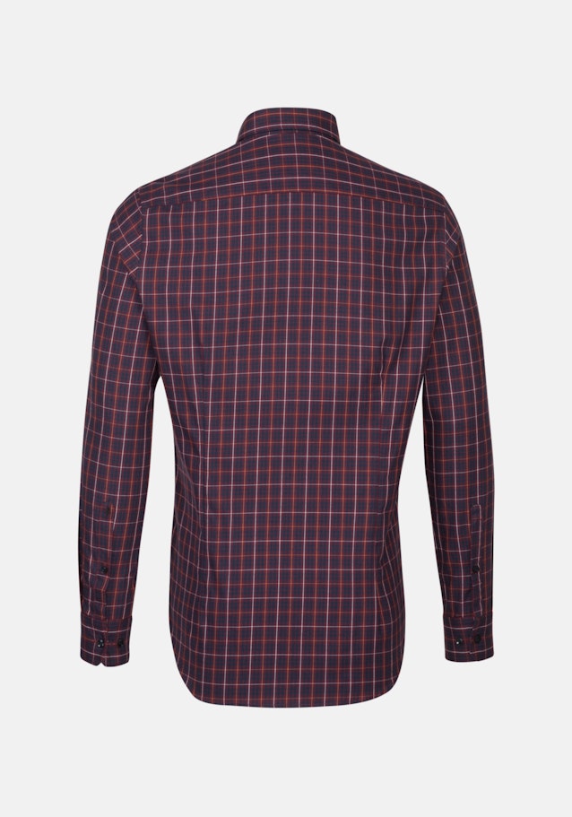 Easy-iron Twill Business overhemd in Slim with Button-Down-Kraag in Rood |  Seidensticker Onlineshop
