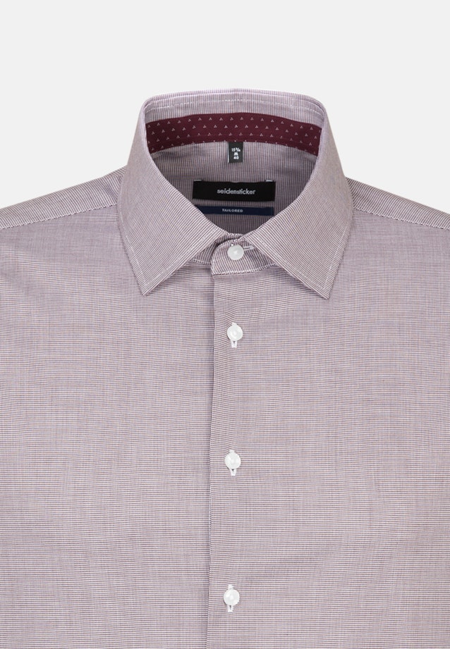 Non-iron Pepita Business Shirt in Shaped with Kent-Collar in Red |  Seidensticker Onlineshop