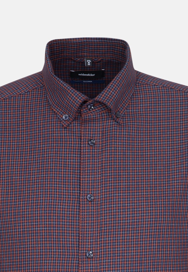 Bügelleichtes Twill Business Hemd in Shaped mit Button-Down-Kragen in Rot |  Seidensticker Onlineshop