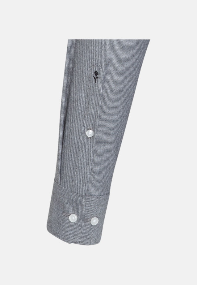 Easy-iron Structure Business Shirt in Slim with Kent-Collar in Grey |  Seidensticker Onlineshop