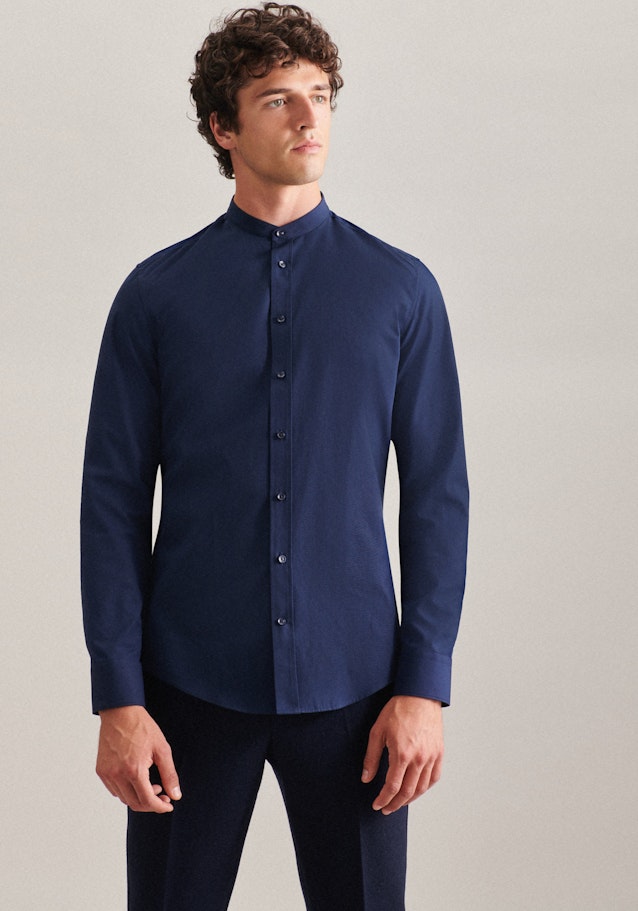 Slim Business Hemd Uni in Dunkelblau | Seidensticker Onlineshop