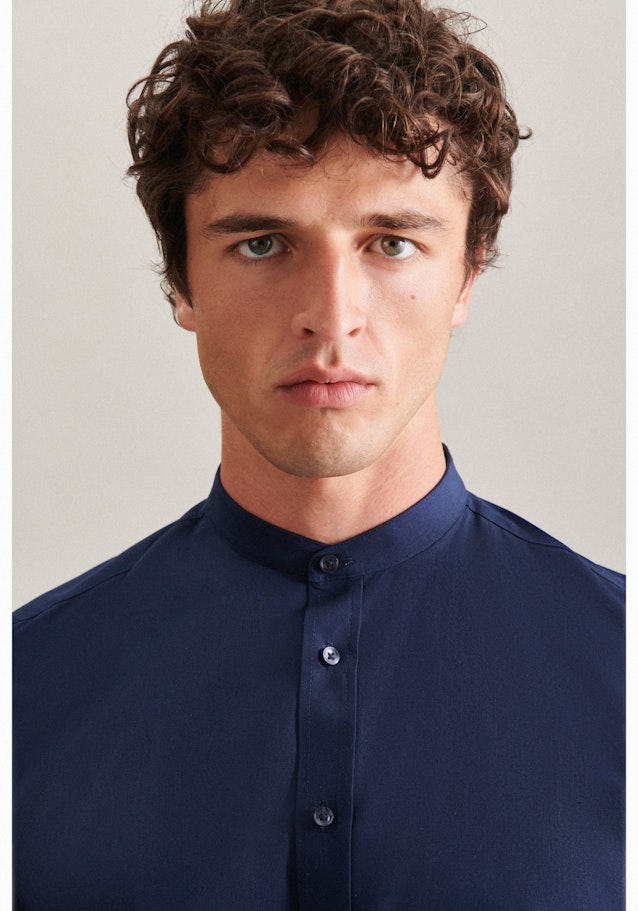 Slim Business Hemd Uni in Dunkelblau | Seidensticker Onlineshop