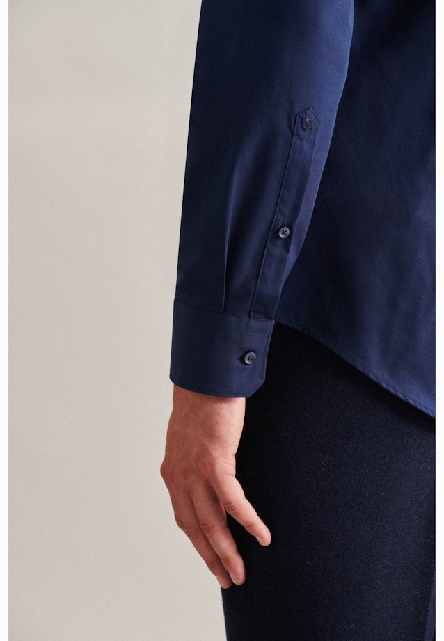 Slim Business Hemd Uni in Dunkelblau |  Seidensticker Onlineshop