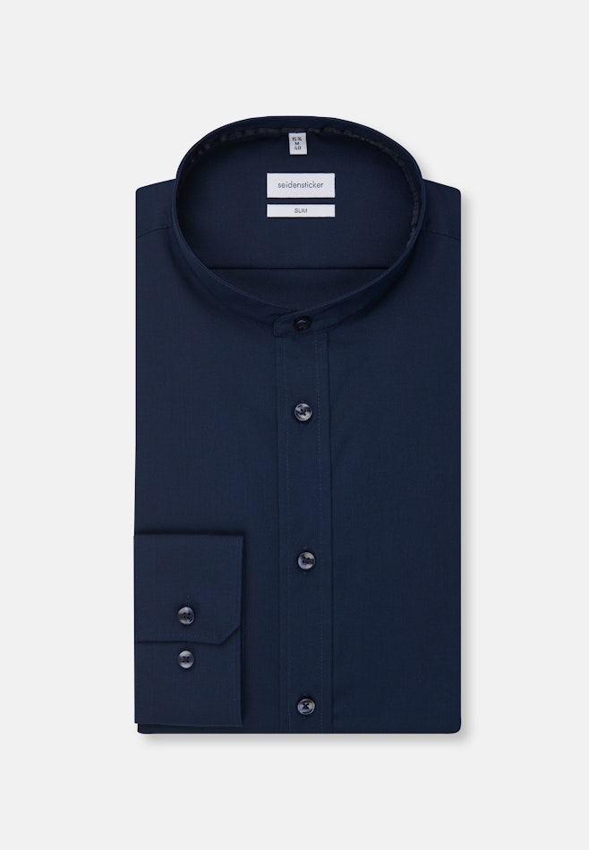 Slim Chemise d'affaires Uni dans Bleu Foncé | Boutique en ligne Seidensticker