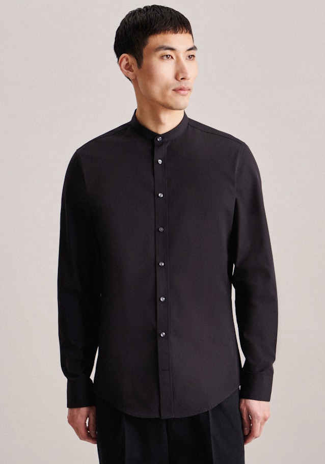 Slim Business Hemd Uni in Schwarz | Seidensticker Onlineshop