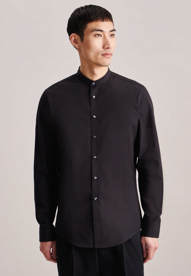 Slim Business Hemd Uni in Schwarz |  Seidensticker Onlineshop