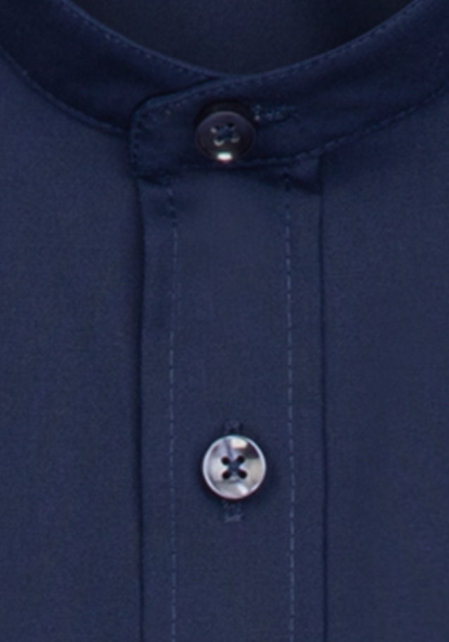 Non-iron Poplin Business Shirt in Slim with Stand-Up Collar in Dark Blue |  Seidensticker Onlineshop
