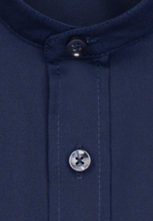 Non-iron Popeline Business overhemd in Slim with Opstaande Kraag in Donkerblauw |  Seidensticker Onlineshop