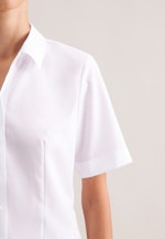Halbarm Hemdbluse regular fit in Weiß |  Seidensticker Onlineshop