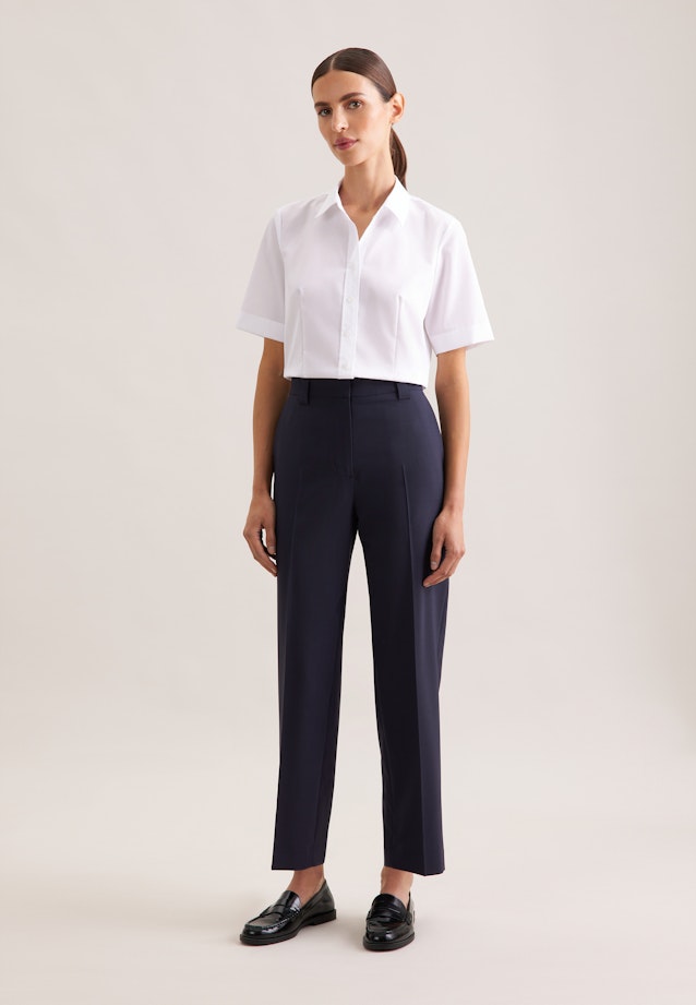 Halbarm Hemdbluse regular fit in White |  Seidensticker Onlineshop