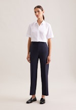 Halbarm Hemdbluse regular fit in Weiß |  Seidensticker Onlineshop