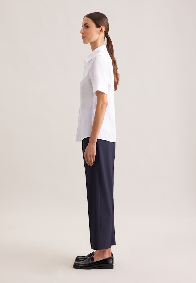 Halbarm Hemdbluse regular fit in Weiß |  Seidensticker Onlineshop