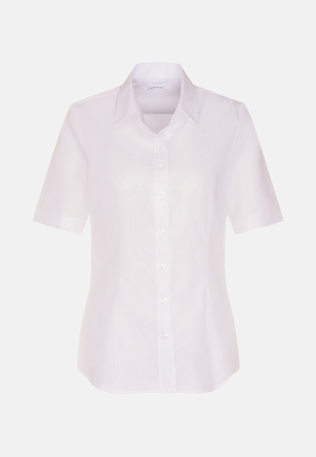 Halbarm Hemdbluse regular fit in Weiß |  Seidensticker Onlineshop