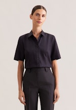 Halbarm Hemdbluse regular fit in Schwarz |  Seidensticker Onlineshop