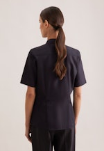 Halbarm Hemdbluse regular fit in Schwarz |  Seidensticker Onlineshop