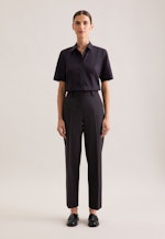 Halbarm Hemdbluse regular fit in Schwarz |  Seidensticker Onlineshop