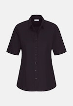 Halbarm Hemdbluse regular fit in Schwarz |  Seidensticker Onlineshop