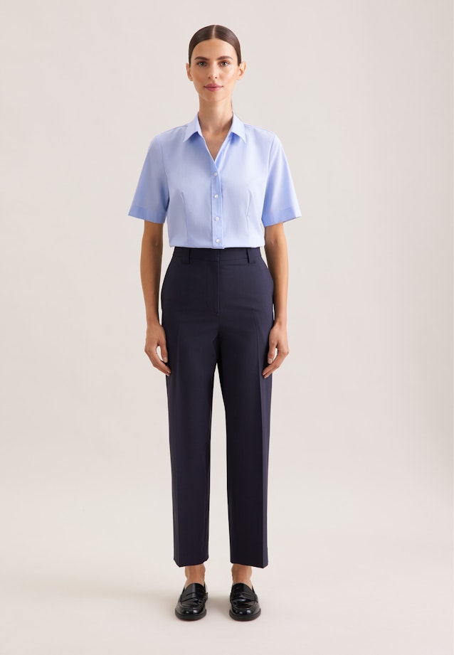 Halbarm Hemdbluse regular fit in Hellblau |  Seidensticker Onlineshop