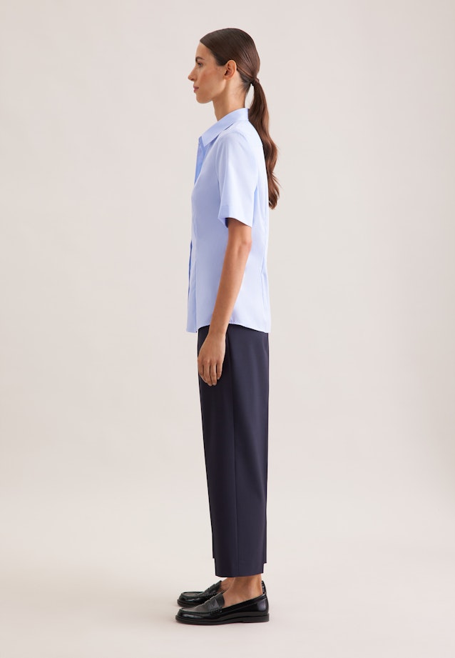 Halbarm Hemdbluse regular fit in Hellblau |  Seidensticker Onlineshop