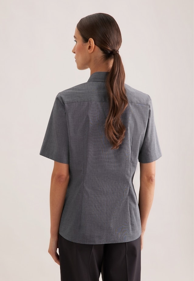 Halbarm Hemdbluse regular fit in Grau |  Seidensticker Onlineshop