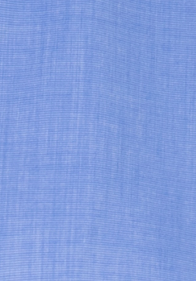 Non-iron korte arm Fil a fil Shirtblouse in Middelmatig Blauw |  Seidensticker Onlineshop