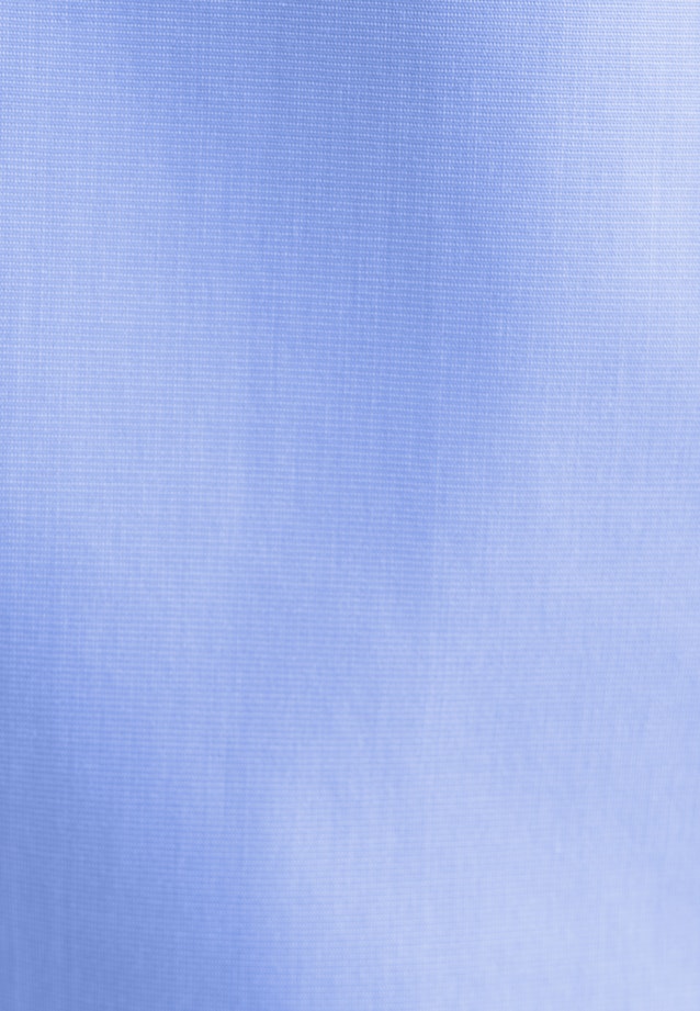 Non-iron Short sleeve Fil a fil Shirt Blouse in Medium Blue |  Seidensticker Onlineshop