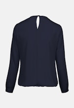 Long sleeve Crepe Shirt Blouse in Dark Blue |  Seidensticker Onlineshop