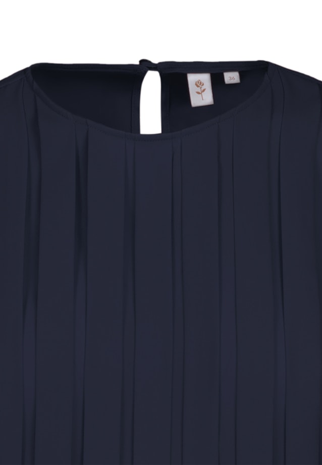 Krepp Shirtbluse in Dunkelblau |  Seidensticker Onlineshop