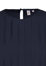 Long sleeve Crepe Shirt Blouse in Dark Blue |  Seidensticker Onlineshop