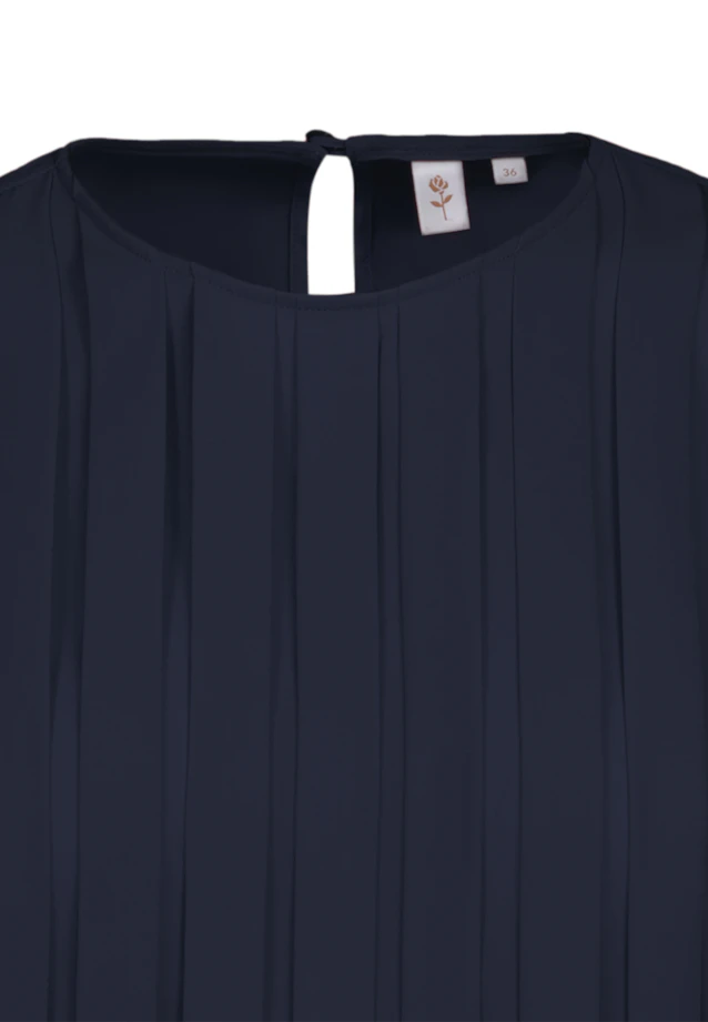 Shirtbluse Uni in Dunkelblau |  Seidensticker Onlineshop
