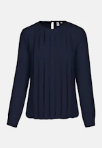 Shirtbluse Uni in Dunkelblau |  Seidensticker Onlineshop