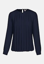 Shirtbluse Uni in Dunkelblau |  Seidensticker Onlineshop