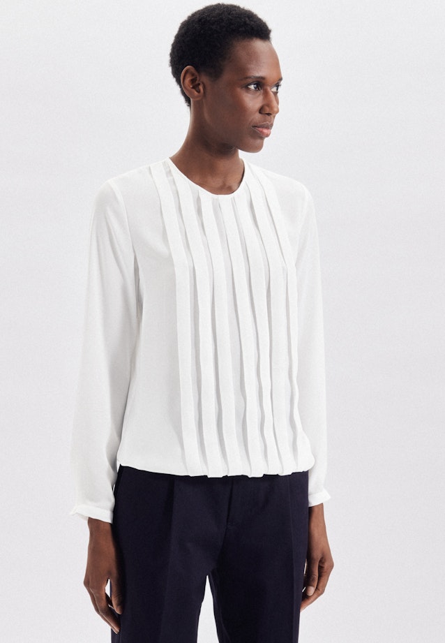 Chemisier Uni in Ecru |  Seidensticker Onlineshop