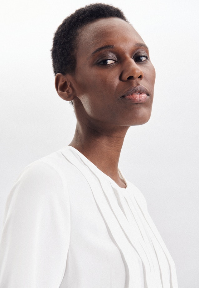 Chemisier Uni in Ecru |  Seidensticker Onlineshop